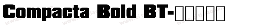 Compacta Bold BT字体转换